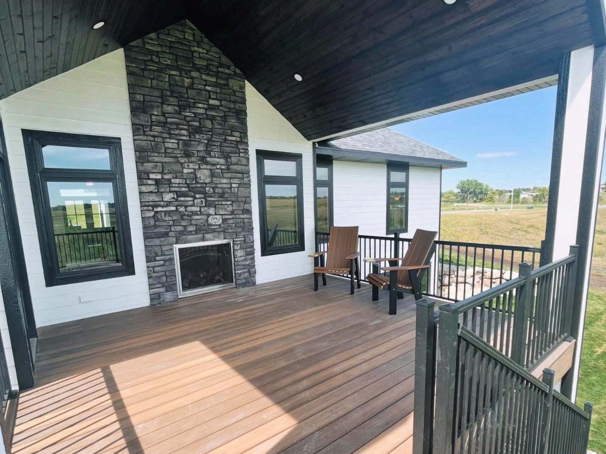 Exterior of a newly built custom home