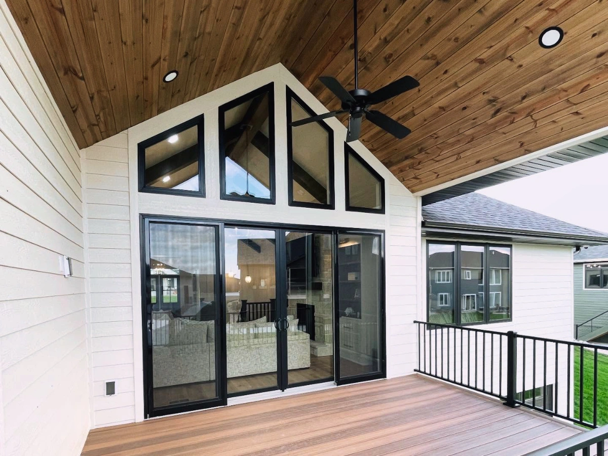 Exterior of a newly built custom home